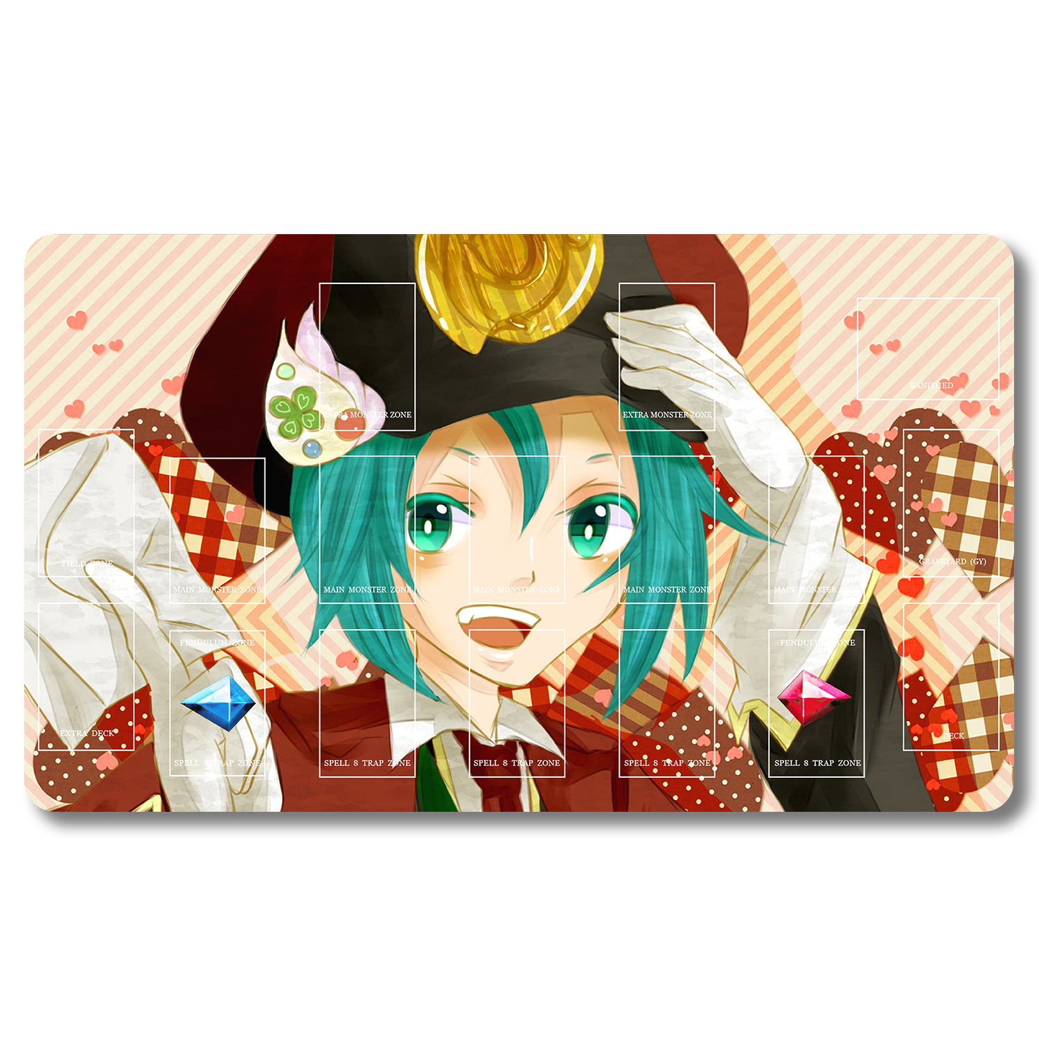 madolche card sleeves Madolche Messengelato Playmat- Yugioh Size 23.6X13.7in Play – TCGPLAYMAT