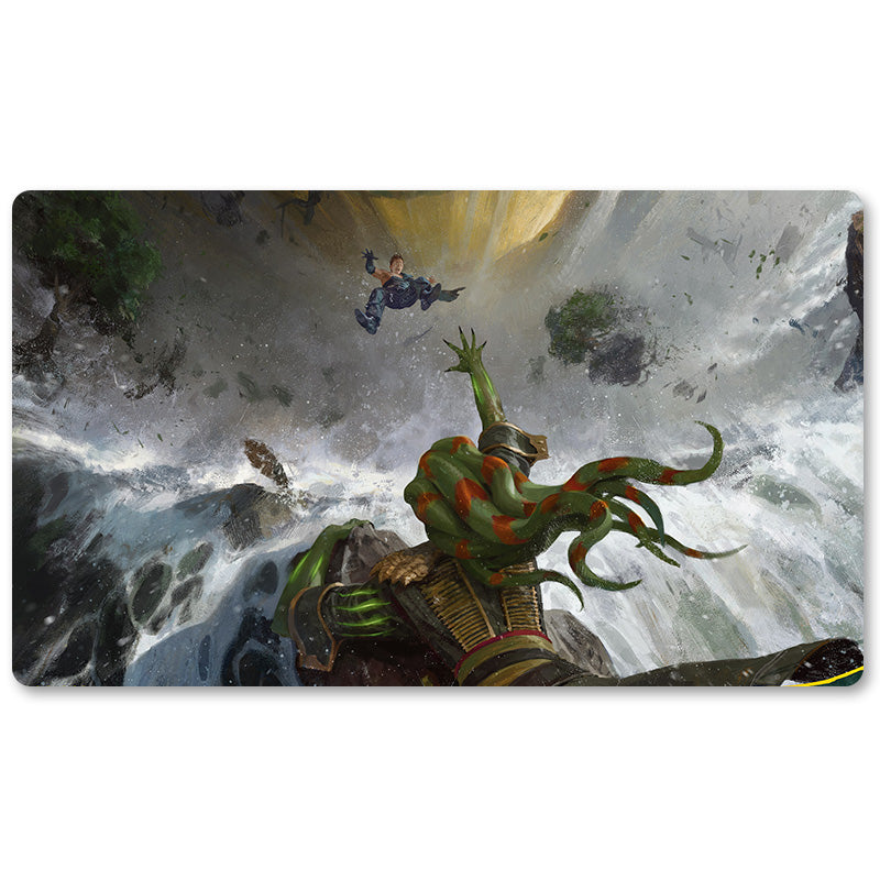 Tabulludo Ekstercentra - Danĝera Vojaĝo -MTG Playmat Grandeco 23.6X13.7in Ludaj matoj Kongruaj por TCG RPG CCG Komerckartludo