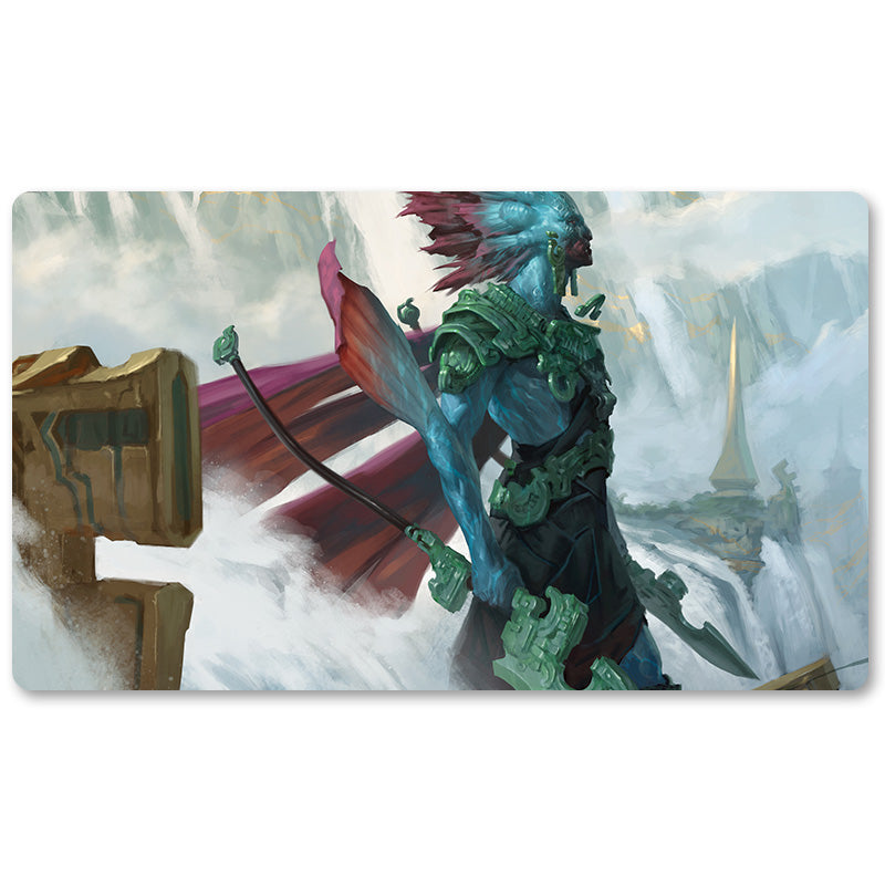 Board Game Peripheral- Kumena, Tyrant Of Orazca -MTG Playmat Size 23.6X13.7in Play mats Compatible for TCG RPG CCG Trading Card Game