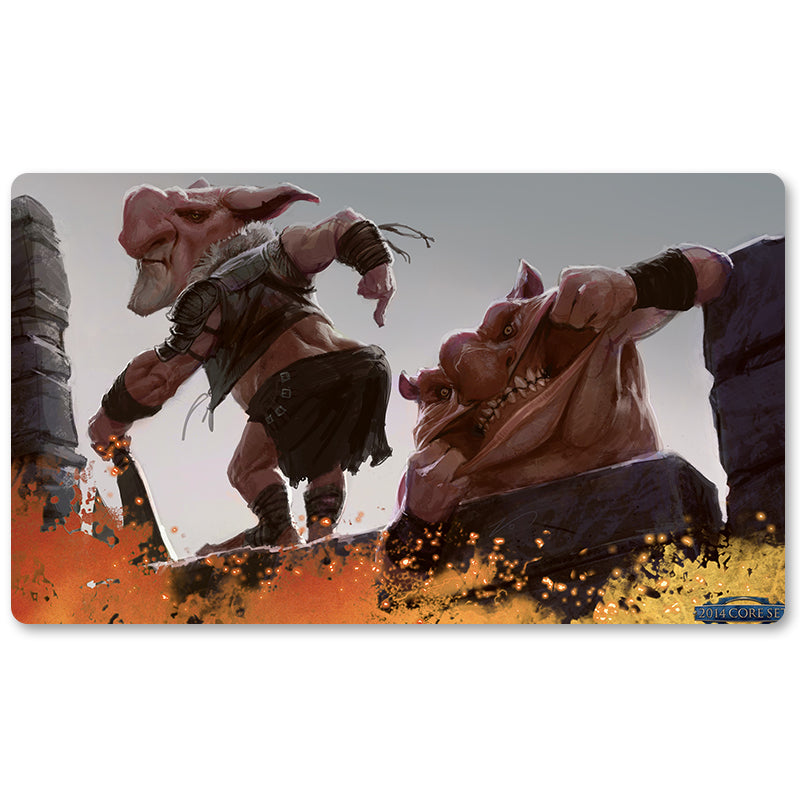 Magic The Gathering Peripheral- Goblin-Diplomats -MTG Playmat Size 23.6X13.7in Play mats Compatible for TCG RPG CCG Trading Card Game