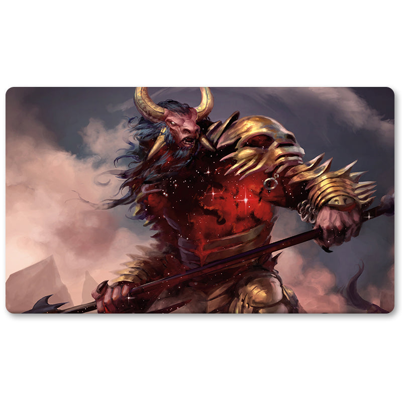 Board Game Peripheral- Mogis God of Slaughter -MTG Playmat Size 23.6X13.7in Play mats Compatible for TCG RPG CCG Trading Card Game
