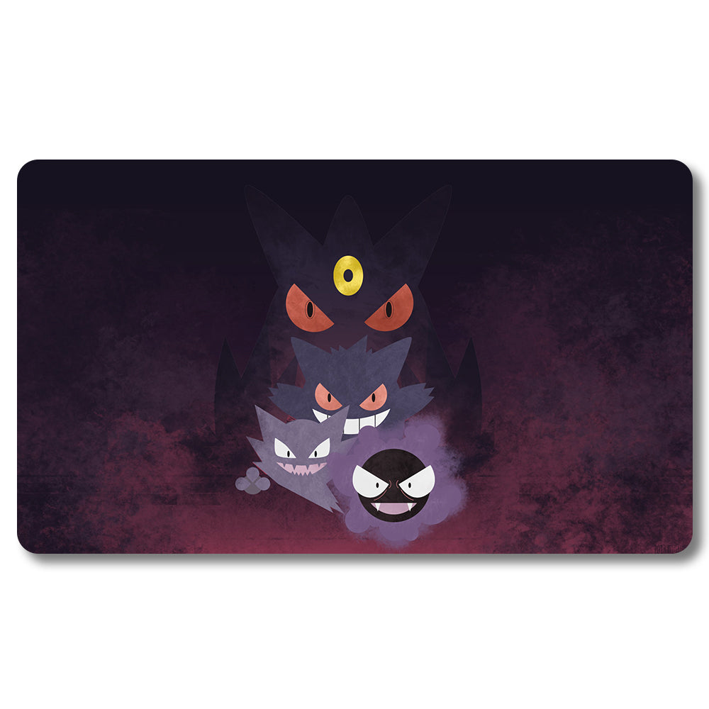 Board Game Gengar Playmat- Pokemon Size 23.6X13.7in Play mats Compatible for TCG MTG RPG CCG Trading Card Game