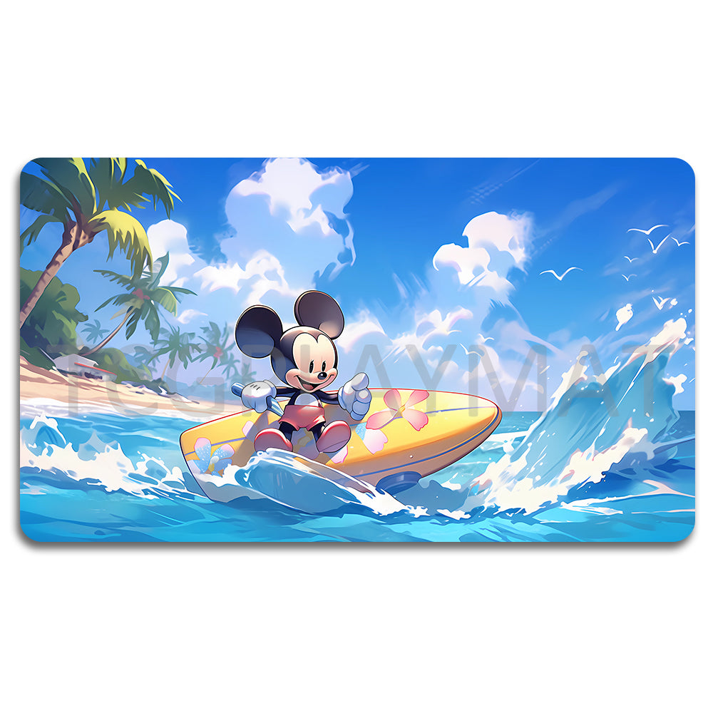 Disney Mickey Lorcana Playmat- 23120556- Size 23.6X13.7in Play mats Compatible for TCG RPG CCG Mouse Pad Desk Mats
