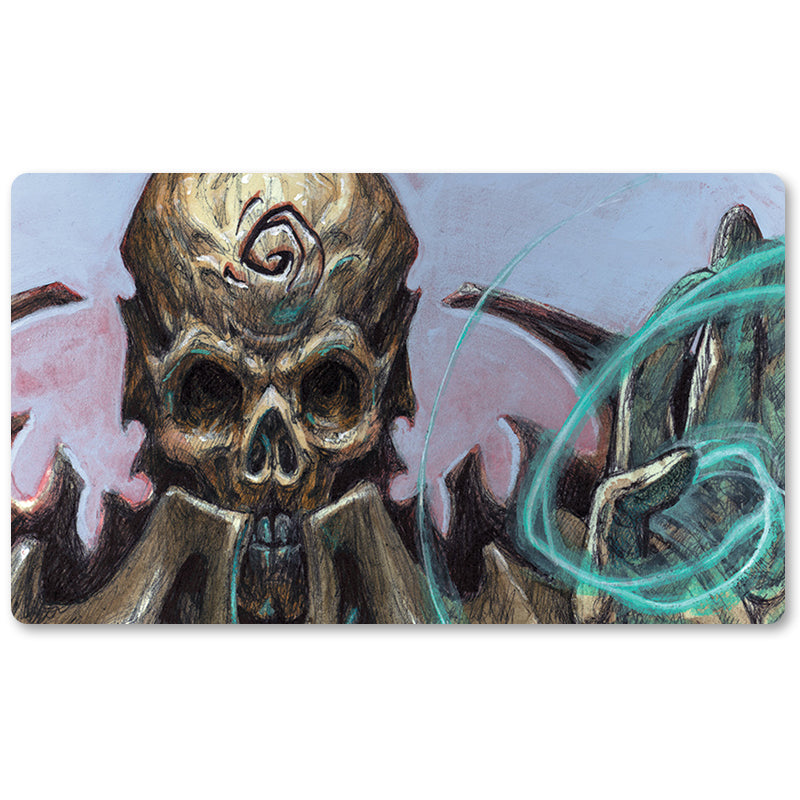 Magic The Gathering Peripheral- Necropotence -MTG Playmat Size 23.6X13.7in Play mats Compatible for TCG RPG CCG Trading Card Game
