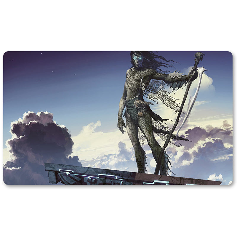 Tabulludo Ekstercentra - Skywatcher Adept -MTG Playmat Grandeco 23.6X13.7in Ludaj matoj Kongrua por TCG RPG CCG Komerckartludo