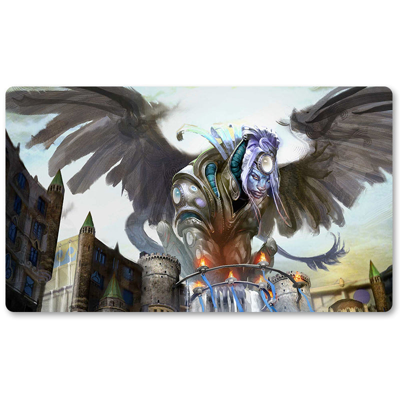 Magic The Gathering Peripheral- Isperia Supreme Judge -MTG Playmat Size 23.6X13.7in Play mats Compatible for TCG RPG CCG Trading Card Game