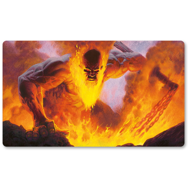 Magic The Gathering Peripheral- Inferno Titan -MTG Playmat Size 23.6X13.7in Play mats Compatible for TCG RPG CCG Trading Card Game