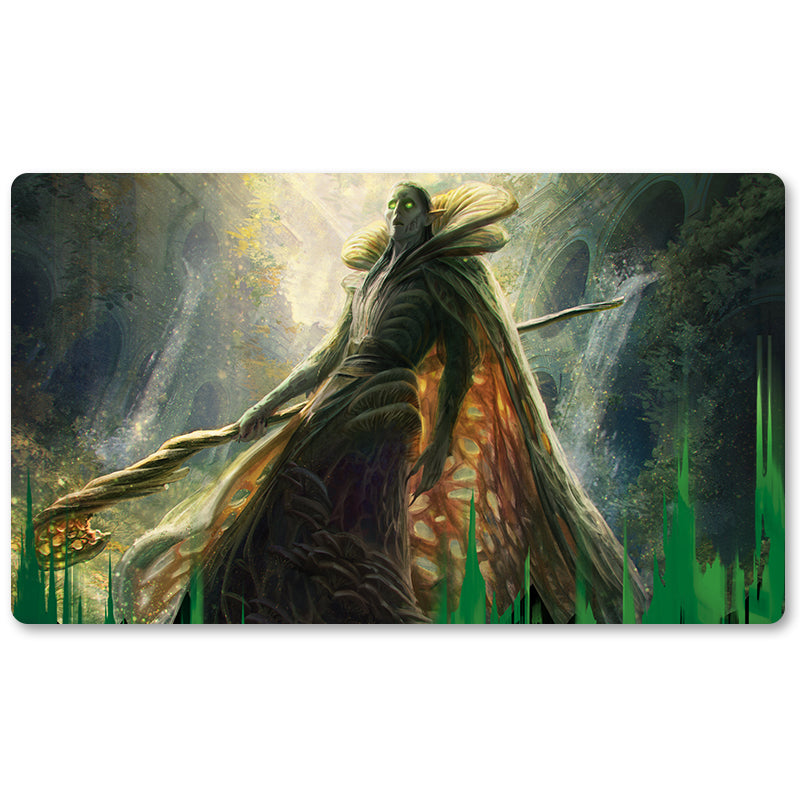 Tabulludo Ekstercentra - Underrealm Lich -MTG Playmat Grandeco 23.6X13.7in Ludaj matoj Kongruaj por TCG RPG CCG Komerckartludo
