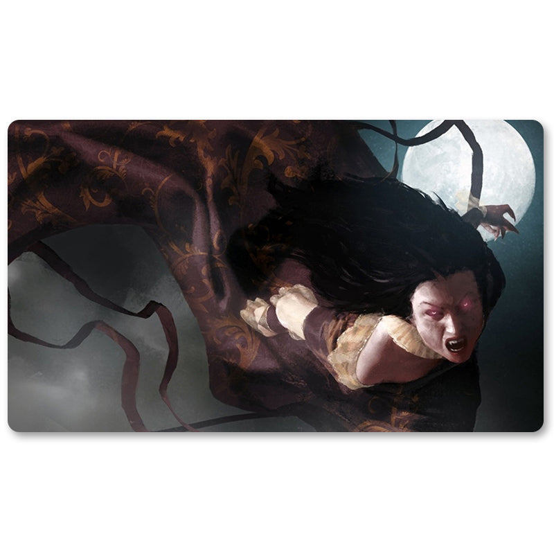 Peripheriegerät für Brettspiele – Fiend-of-the-Shadows – MTG-Spielmatte, Größe 59,9 x 34,9 cm. Spielmatten, kompatibel mit TCG, RPG, CCG, Sammelkartenspiel