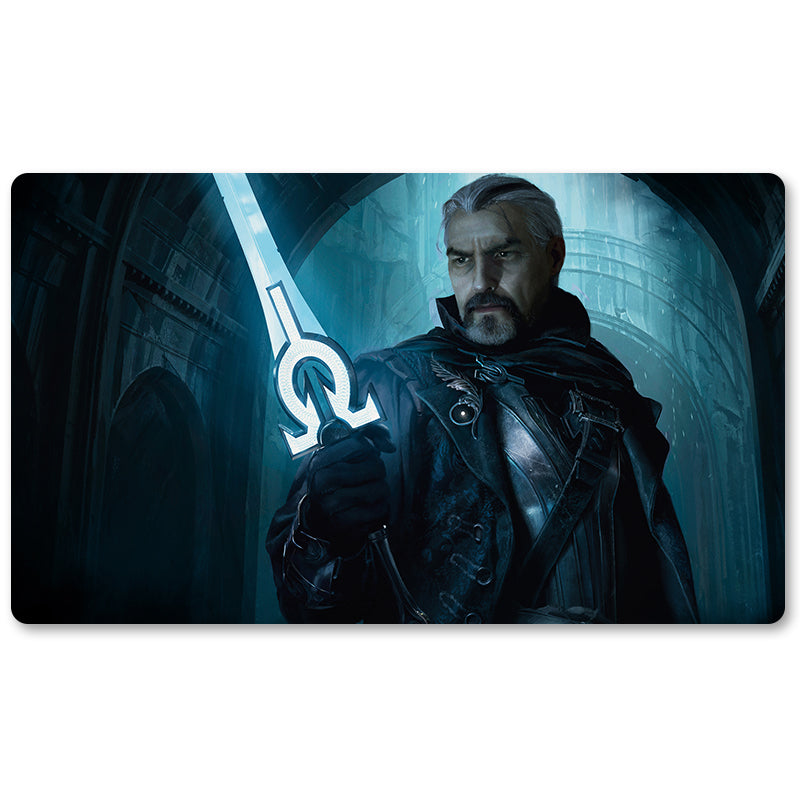 Board Game Peripheral- Odric Lunarch Marshal -MTG Playmat Size 23.6X13.7in Play mats Compatible for TCG RPG CCG Trading Card Game