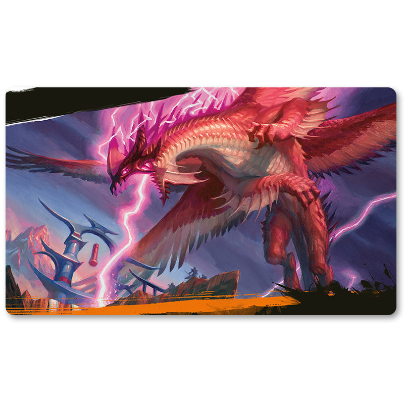 Tabulludo Ekstercentra - Thunderbreak Regent -MTG Playmat Grandeco 23.6X13.7in Ludaj matoj Kongrua por TCG RPG CCG Komerckartludo