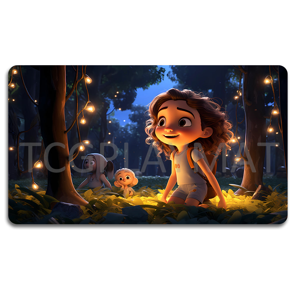 Disney Sunny day in summer Lorcana Playmat- 23120524- Size 23.6X13.7in Play mats Compatible for TCG RPG CCG Mouse Pad Desk Mats
