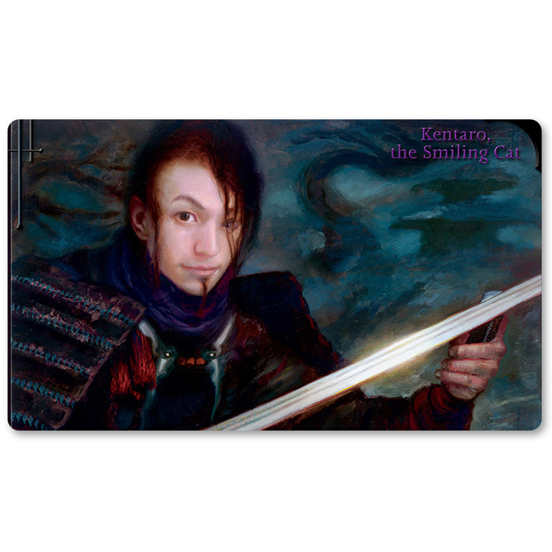 Magic The Gathering Peripheral- Kentaro, The Smiling Cat -MTG Playmat Size 23.6X13.7in Play mats Compatible for TCG RPG CCG Trading Card Game