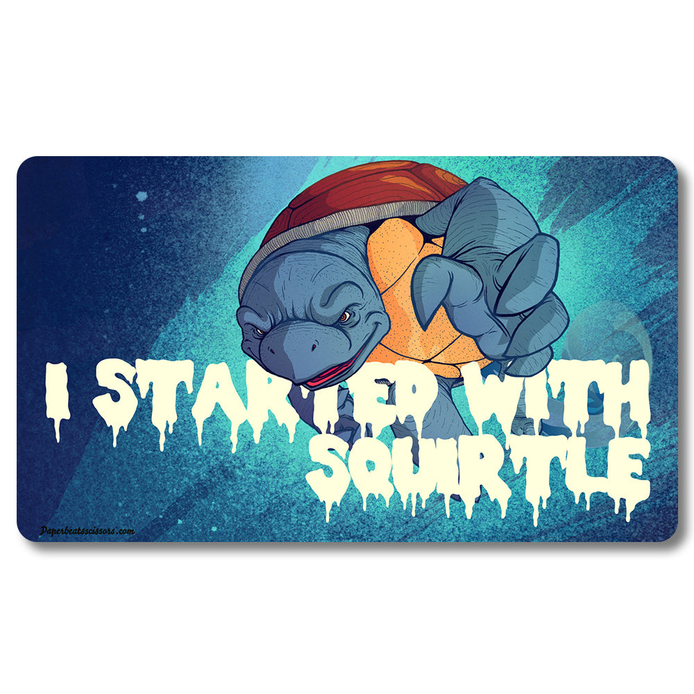 PTCG Blastoise Playmat- Pokemon Size 23.6X13.7in Play mats Compatible for TCG MTG RPG CCG Trading Card Game