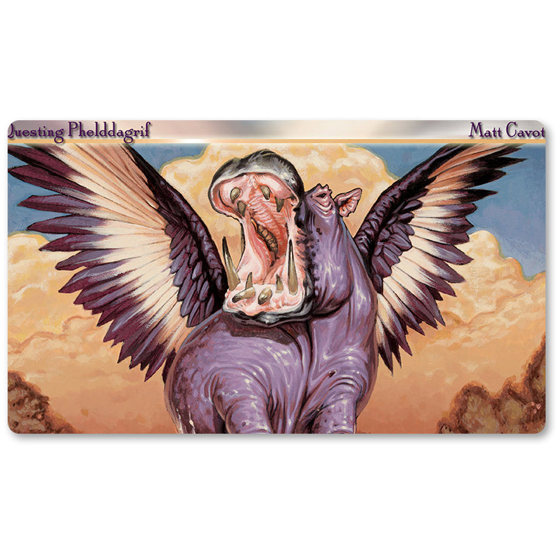 Tabulludo Ekstercentra - Questing Phelddagrif -MTG Playmat Grandeco 23.6X13.7in Ludaj matoj Kongrua por TCG RPG CCG Komerckartludo
