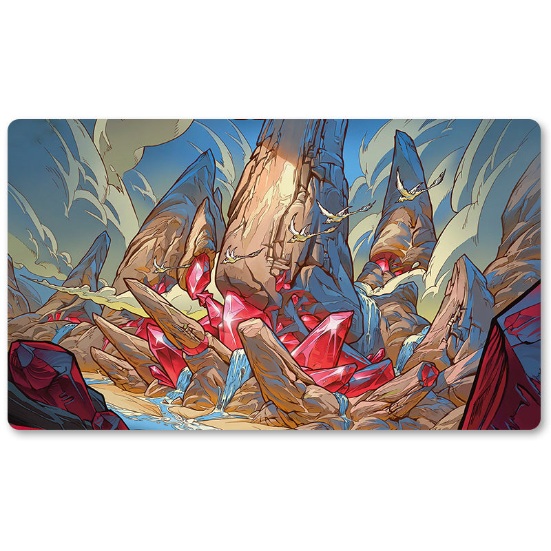 Tabulludo Ekstercentra - RAUGRIN TRIOME -MTG Playmat Grandeco 23.6X13.7in Ludaj matoj Kongrua por TCG RPG CCG Komerckartludo