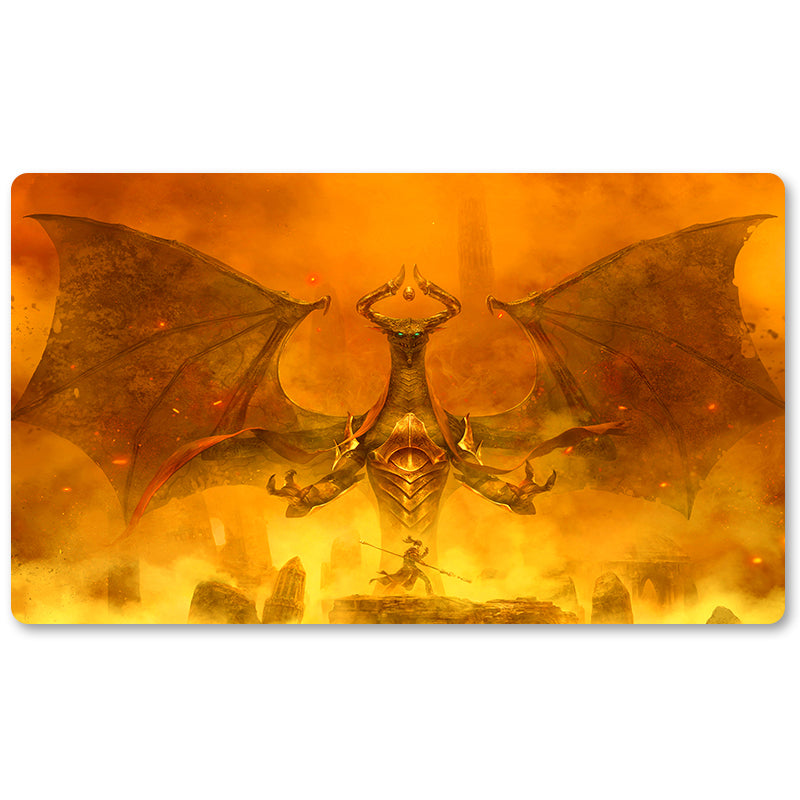 Tabulludo Ekstercentra - Nicol Bolas -MTG Playmat Grandeco 23.6X13.7in Ludaj matoj Kongrua por TCG RPG CCG Komerckartludo