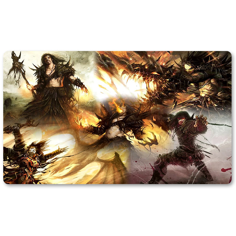 Brettspiel-Peripherie – Sarkhan-Vol – MTG-Spielmatte, Größe 59,9 x 34,9 cm, kompatibel mit TCG, RPG, CCG, Sammelkartenspiel
