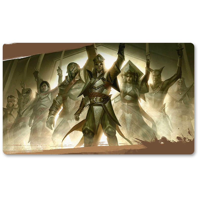 Brettspiel-Peripheriegerät – Abzan-Ascendancy – MTG-Spielmattengröße: 59,9 x 34,9 cm. Spielmatten, kompatibel mit TCG, RPG, CCG, Sammelkartenspiel