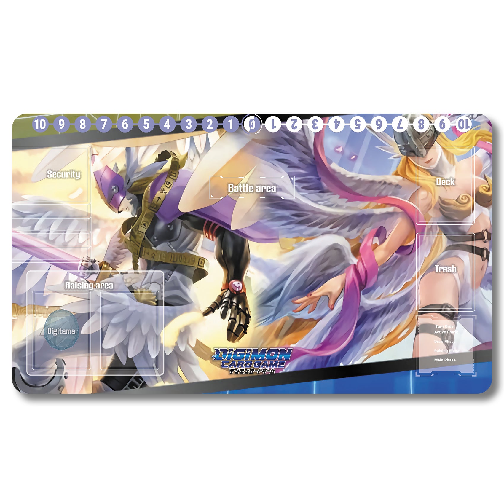 Angewomon Playmat - Digimon Size 23.6X13.7in Pl TCGPLAYMAT Angewomon Playmat - Digimon Size 23.6X13.7in Pl TCGPLAYMAT
