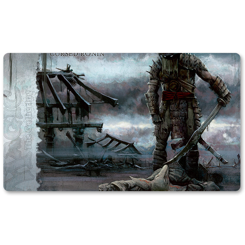 Board Game Peripheral- Cursed -MTG Playmat Size 23.6X13.7in Play mats Compatible for TCG RPG CCG Trading Card Game