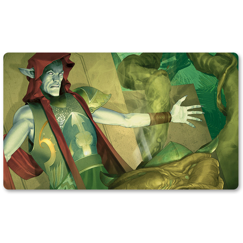 Board Game Peripheral- Knotvine Mystic -MTG Playmat Size 23.6X13.7in Play mats Compatible for TCG RPG CCG Trading Card Game