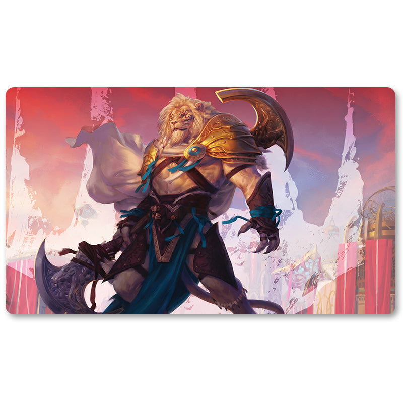 Tabulludo Ekstercentral- AJANI--UNYIELDING -MTG Ludmato Grandeco 23.6X13.7in Ludaj matoj Kongrua por TCG RPG CCG Komerckartludo