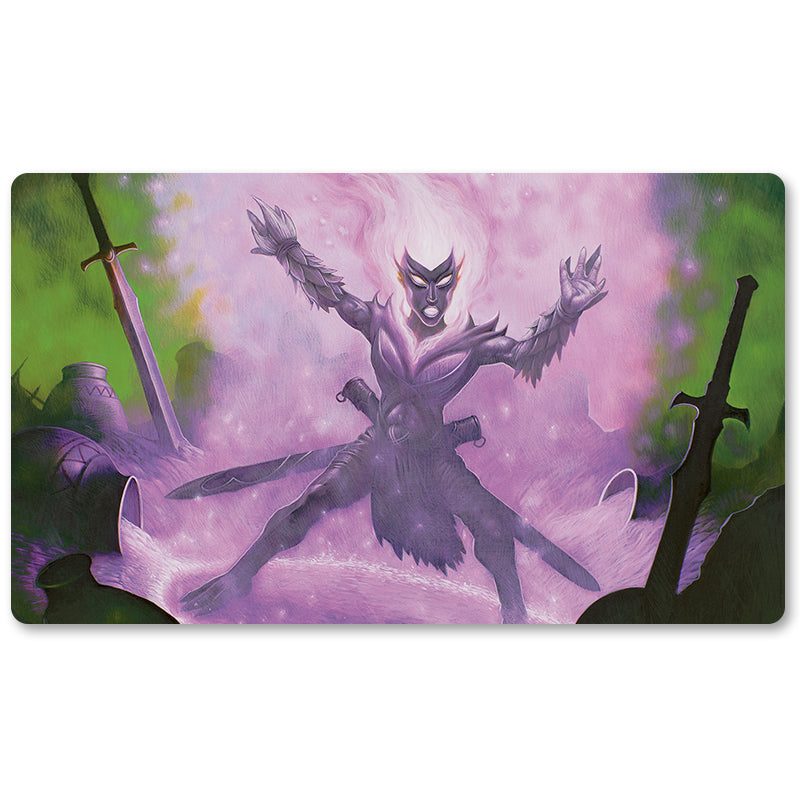 Board Game Peripheral- Oblivion Ring -MTG Playmat Size 23.6X13.7in Play mats Compatible for TCG RPG CCG Trading Card Game