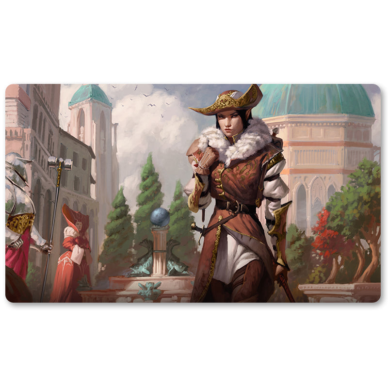 Brettspiel-Peripheriegerät – Selvala-Explorer-MTG Spielmatte, Größe 23,6 x 13,7 Zoll, Spielmatten, kompatibel mit TCG RPG CCG Sammelkartenspiel