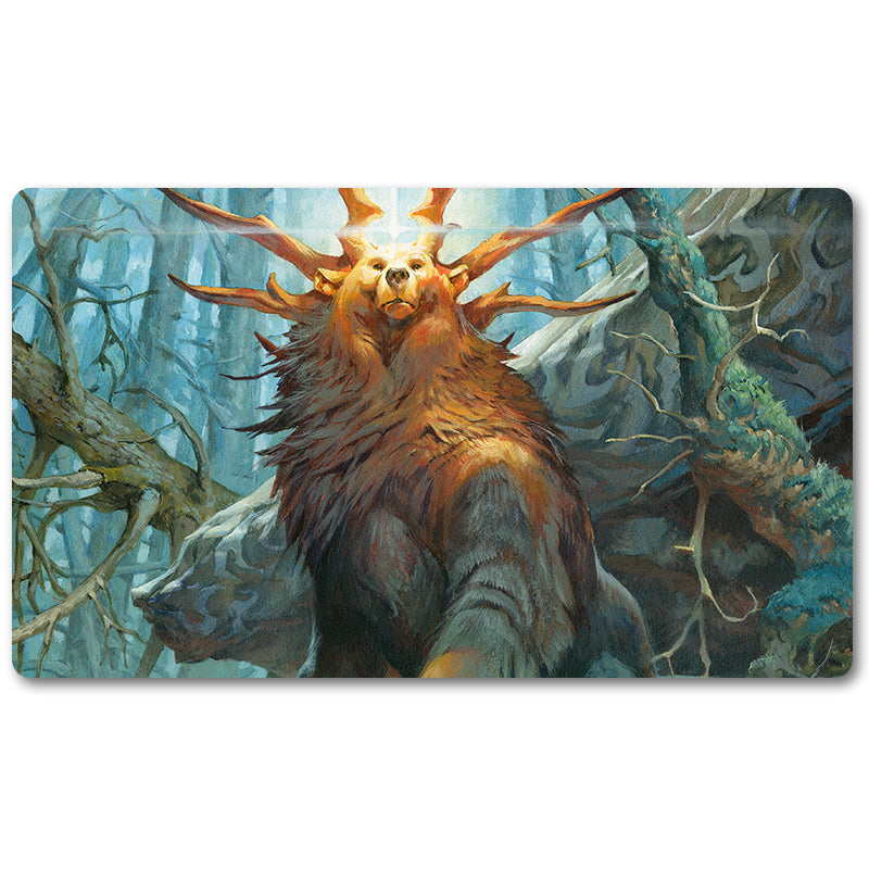 Board Game Peripheral- AYULA, QUEEN AMONG BEARS -MTG Playmat Size 23.6X13.7in Play mats Compatible for TCG RPG CCG Trading Card Game