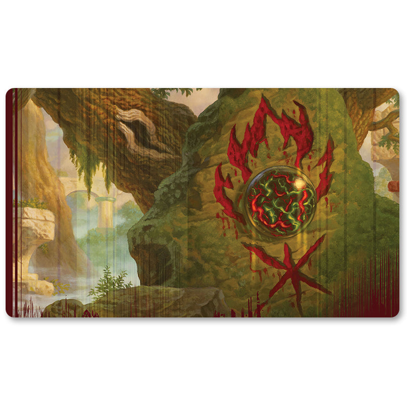 Brettspiel-Peripheriegerät – Gruul-Cluestone – MTG-Spielmattengröße: 59,9 x 34,9 cm. Spielmatten, kompatibel mit TCG, RPG, CCG, Sammelkartenspiel
