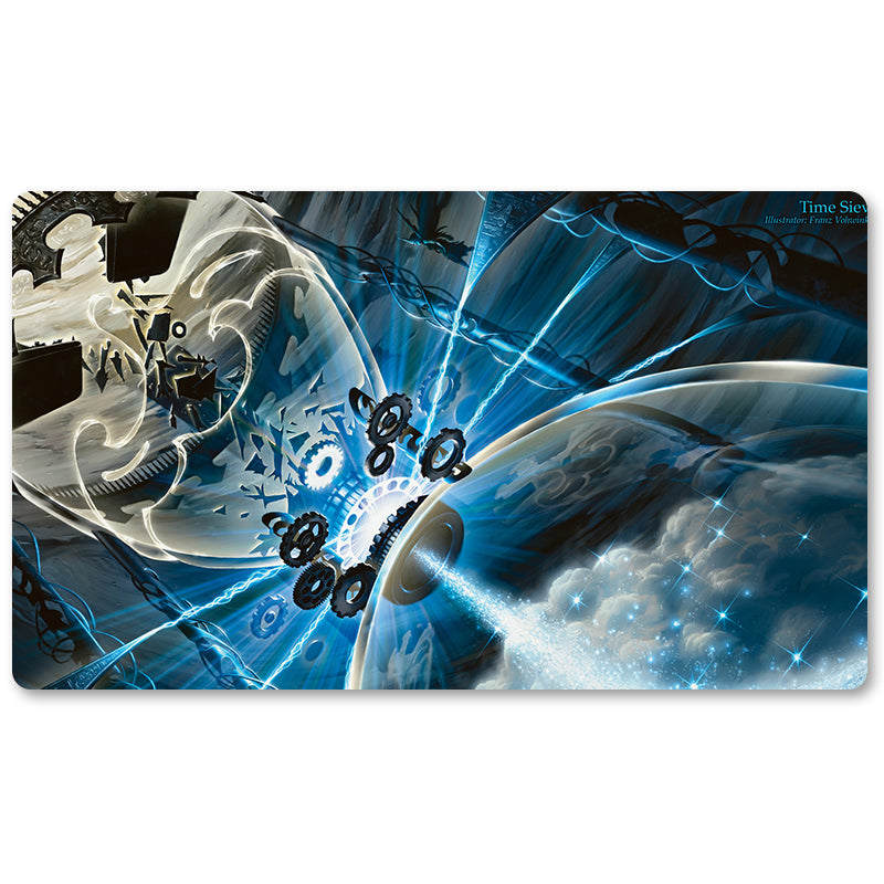Tabulludo Ekstercentra - Tempo Kribrilo -MTG Playmat Grandeco 23.6X13.7in Ludaj matoj Kongrua por TCG RPG CCG Komerckartludo