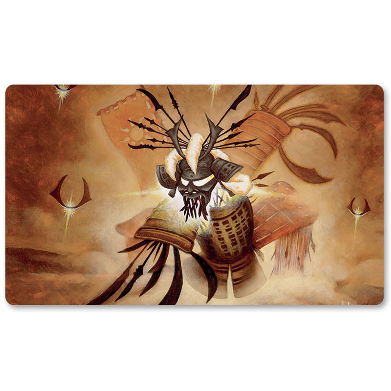 Tabulludo Ekstercentra - Kataki Wars Wage -MTG Playmat Grandeco 23.6X13.7in Ludaj matoj Kongrua por TCG RPG CCG Komerckartludo