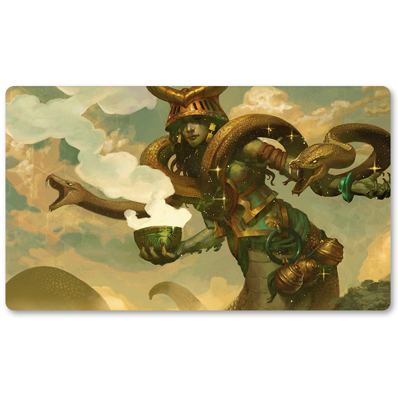 Tabulludo Ekstercentra - Pharika Dio de Affliction -MTG Playmat Grandeco 23.6X13.7in Ludaj matoj Kongrua por TCG RPG CCG Komerckartludo
