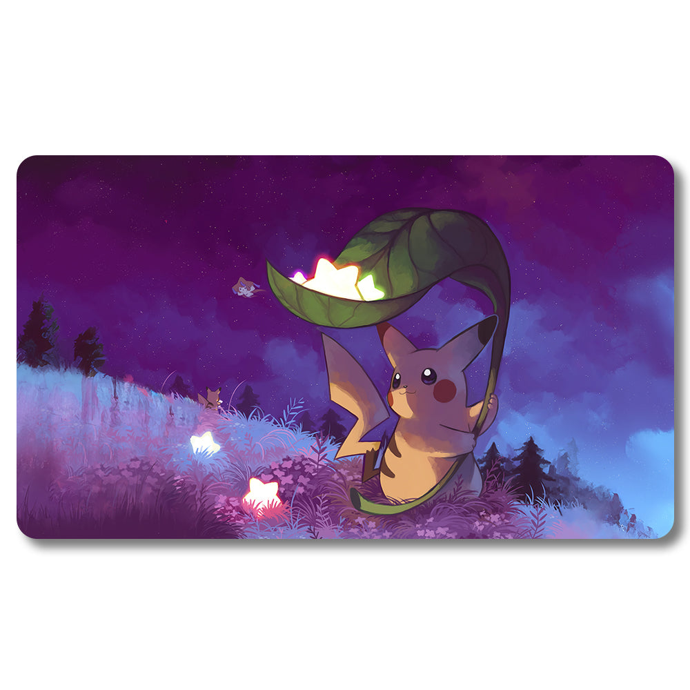 Tabulludo Ekstercentra - 1274987- Pokemon Playmat Grandeco 23.6X13.7in Ludaj matoj Kongrua por TCG MTG RPG CCG Komerckartludo
