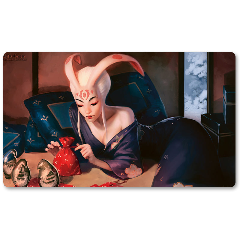 Brettspiel-Peripherie – Geschenke gegeben – MTG-Spielmattengröße: 59,9 x 34,9 cm. Spielmatten, kompatibel mit TCG, RPG, CCG, Sammelkartenspiel