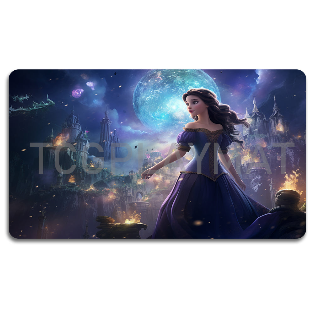 Disney Cinderella Lorcana Playmat- 23112409- Size 23.6X13.7in Play mats Compatible for TCG RPG CCG Mouse Pad Desk Mats
