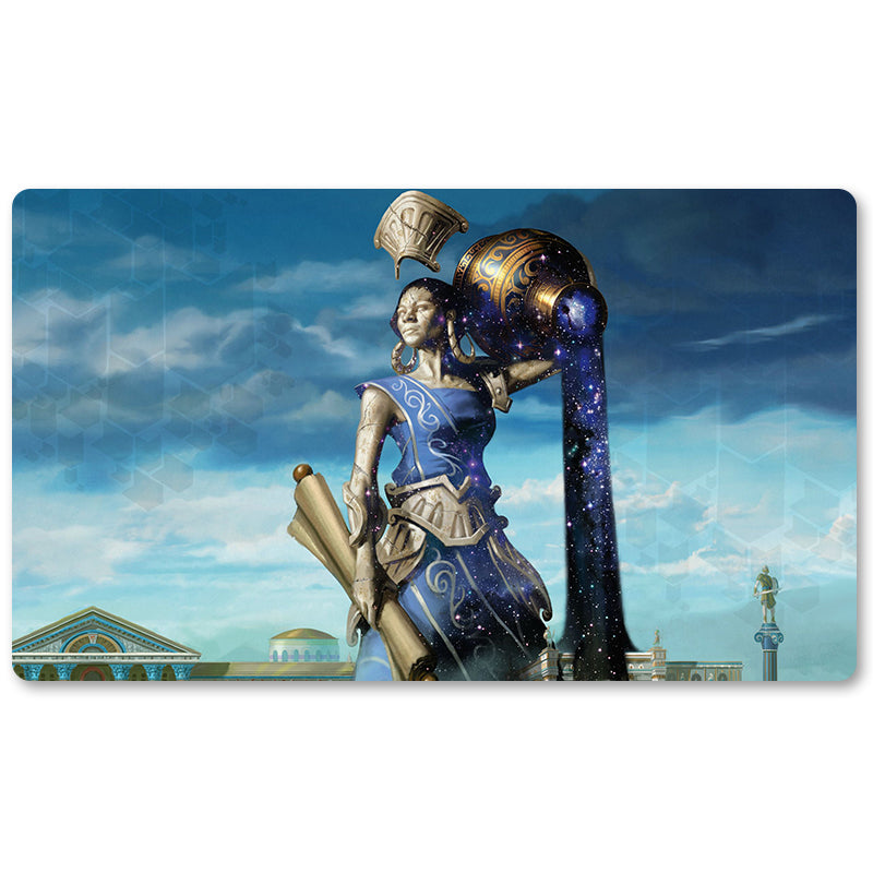 Peripheriegerät für Brettspiele – Ephara, Gott der Polis – MTG-Spielmattengröße: 59,9 x 34,9 cm. Spielmatten, kompatibel mit TCG, RPG, CCG, Sammelkartenspiel