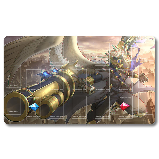 YUGIOH Peripheral - 8o1x6j- Yugioh Playmat Size 23.6X13.7in Play mats Compatible for TCG OCG CCG Trading Card Game