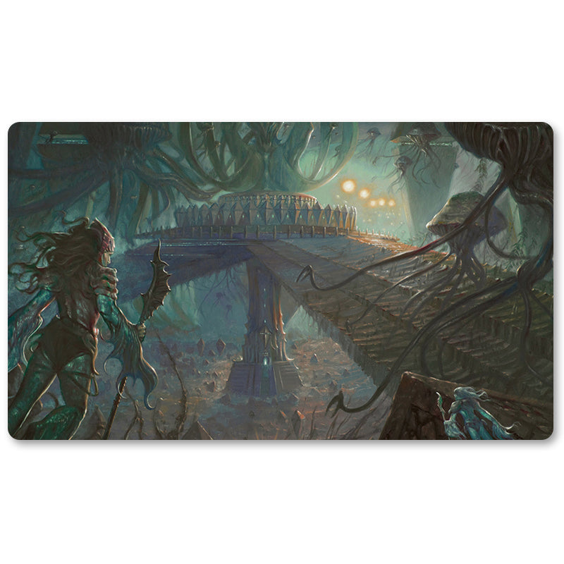Magic The Gathering Peripheral- HALIMAR-DEPTHS -MTG Playmat Size 23.6X13.7in Play mats Compatible for TCG RPG CCG Trading Card Game