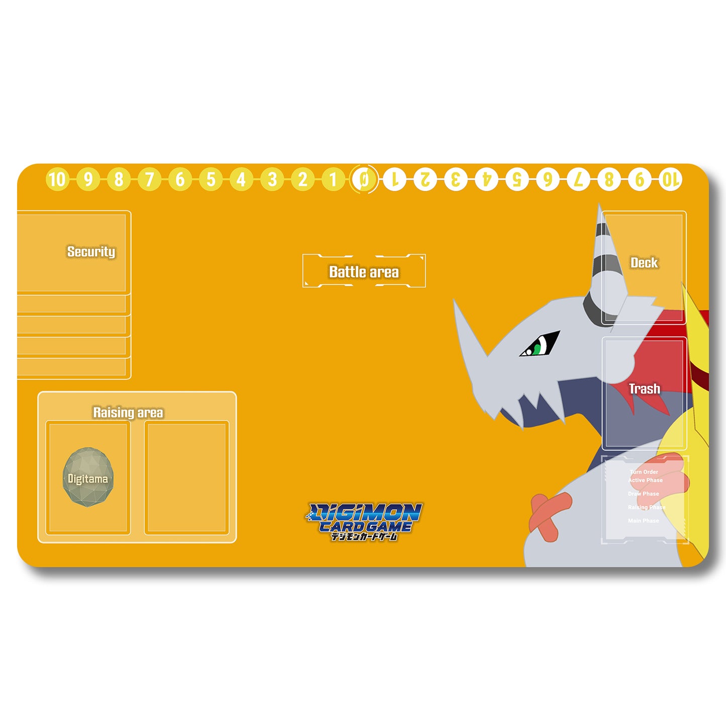 Brettspiel-Peripheriegerät – 701858 – Digimon-Spielmatte, Größe 59,9 x 34,9 cm. Spielmatten, kompatibel mit TCG, DTCG, CCG, Sammelkartenspiel