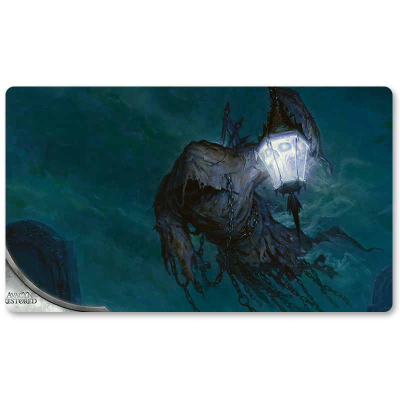 Brettspiel-Peripherie – Searchlight-Geist-MTG Spielmatte, Größe 59,9 x 34,9 cm, Spielmatten, kompatibel mit TCG RPG CCG Sammelkartenspiel