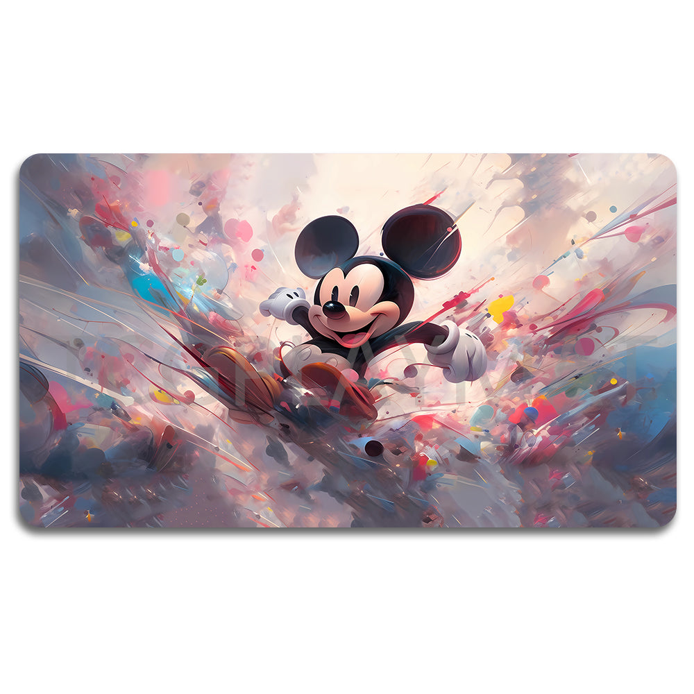 Board Game Mickey Lorcana Playmat - 23120591- Size 23.6X13.7in Play mats Compatible for TCG RPG CCG Mouse Pad Desk Mats
