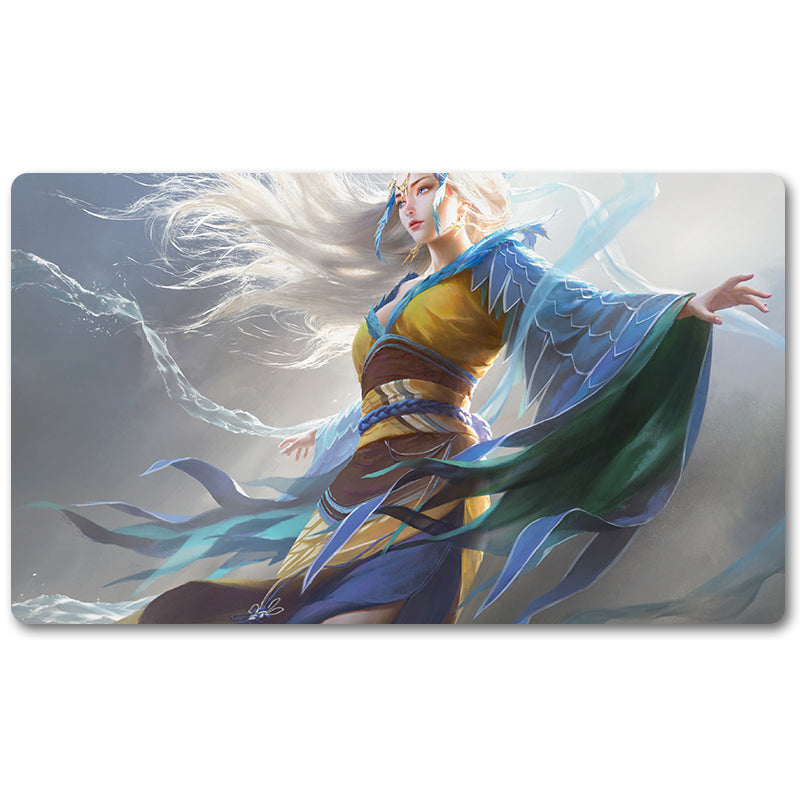 Peripheriegerät für Brettspiele – MU YANLING, SKY DANCER – MTG-Spielmattengröße 23,6 x 13,7 Zoll. Spielmatten, kompatibel mit TCG RPG CCG Trading Card Game