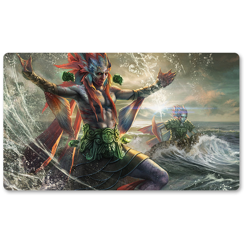 Magic The Gathering Peripheral- Kopala, Warden Of Waves -MTG Playmat Size 23.6X13.7in Play mats Compatible for TCG RPG CCG Trading Card Game
