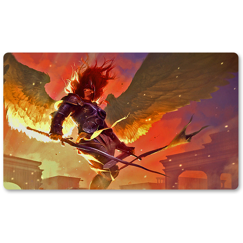 Tabulludo Ekstercentra - Aurelia, la Militestro - MTG Playmat Grandeco 23.6X13.7in Ludaj matoj Kongruaj por TCG RPG CCG Komerckartludo