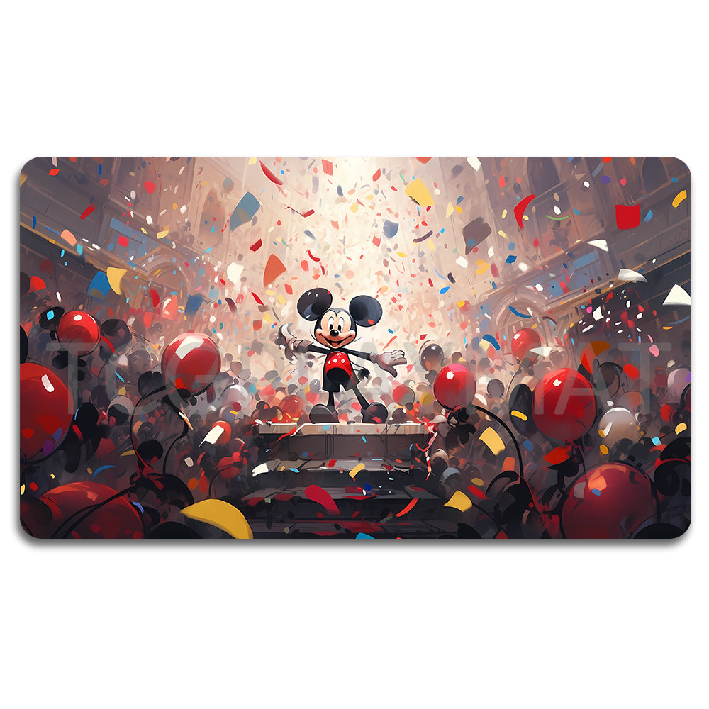 Board Game Mickey Lorcana Playmat- 23120514- Size 23.6X13.7in Play mats Compatible for TCG RPG CCG Mouse Pad Desk Mats