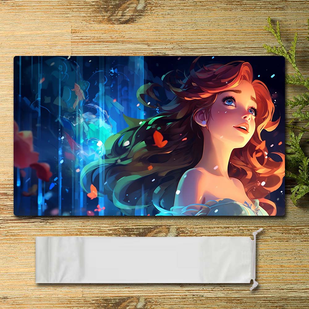 Board Game Peripheral - Princess5 - Lorcana Playmat Size 23.6X13.7in Play mats Compatible for TCG RPG CCG Mouse Pad Desk Mats