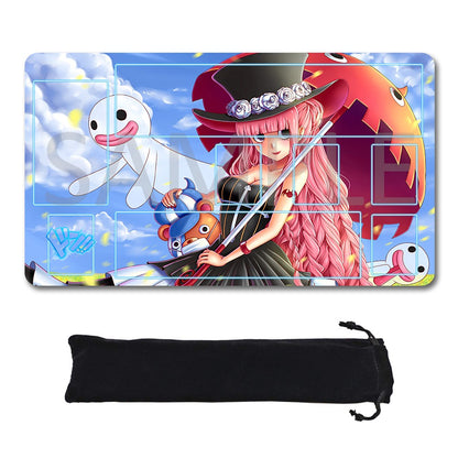 Perona One Piece Playmat + Free Storage Bag Non-Slip Rubber 24x14 in +122HZWzone (88)
