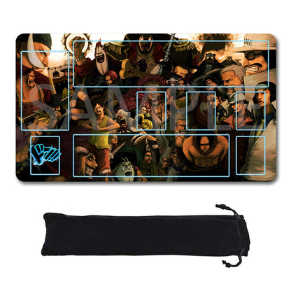 Straw Hat Pirates One Piece Playmat + Free Storage Bag Non-Slip Rubber 24x14 in +122HZWzone (37)